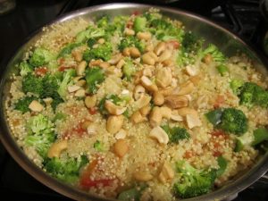 Zesty Quinoa with Veggies and Cashews