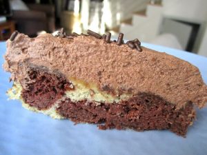 Vegan Marble Cake with Chocolate Frosting